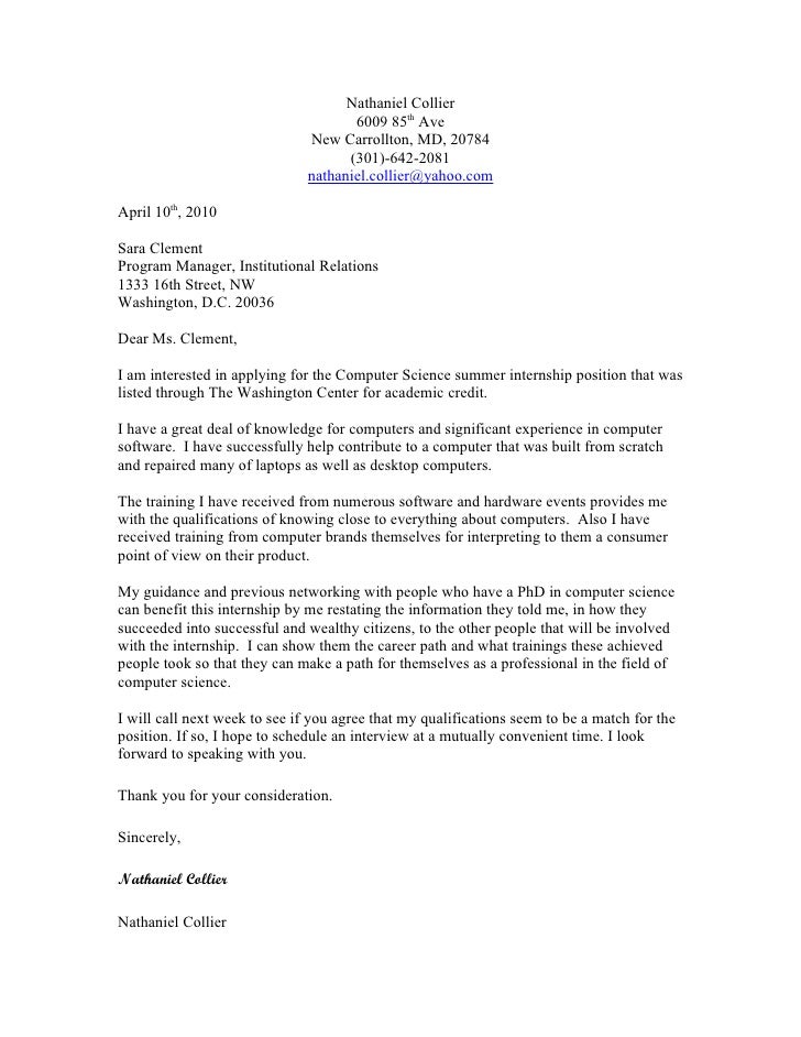 Sampel Cover Letter