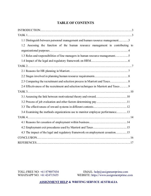 Human resource management process assignment sample picture