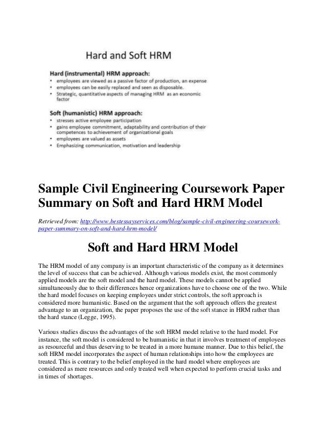 Sample coursework paper