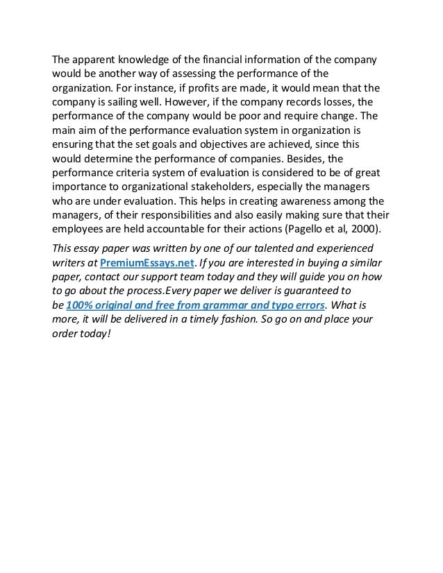 essay on performance evaluation essay on performance evaluation