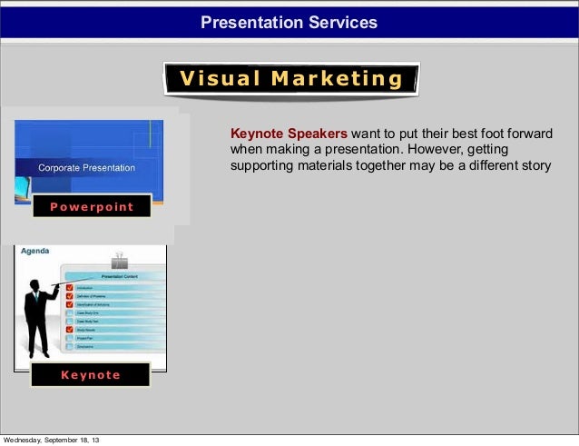 Powerpoint presentation service marketing
