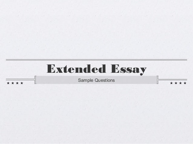 English literature extended essay questions