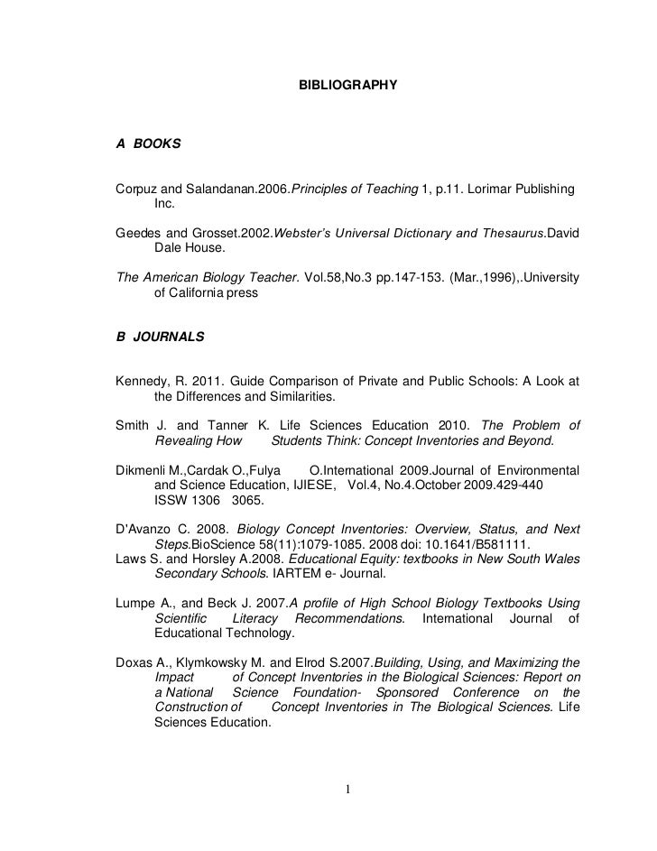 Dissertation thesis appendix