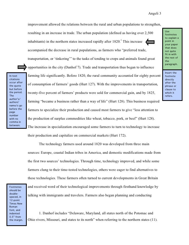 Appendix format mla