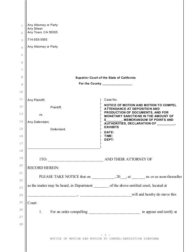 subpoena-information-napa-county-ca