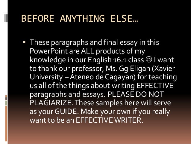 Essay Methods