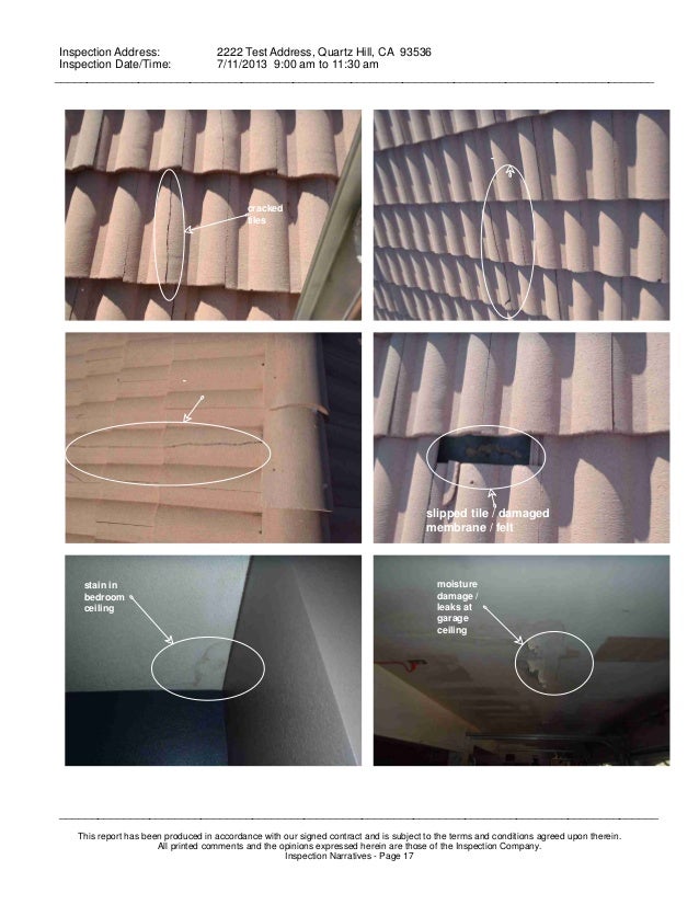 for report inspectors writing home