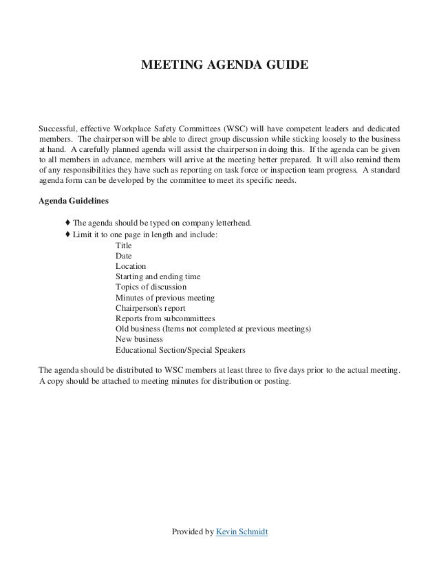 meeting minutes layout