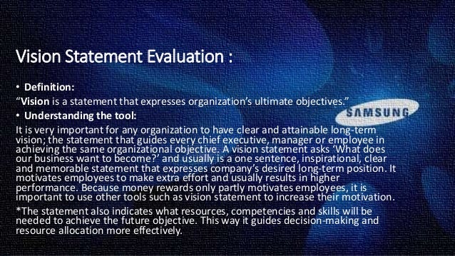vision statement and united states