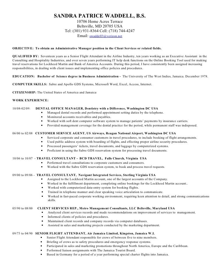 Customer liaison resume