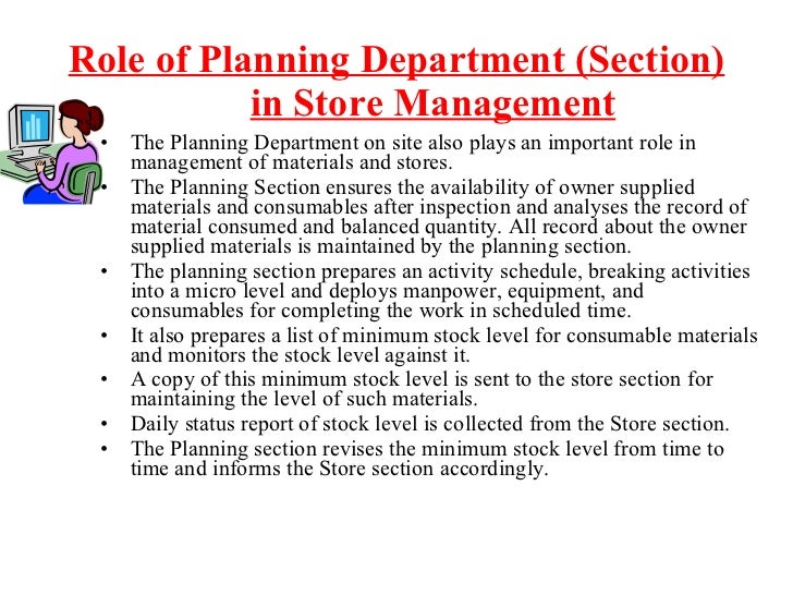 Store Incharge Roles And Responsibilities