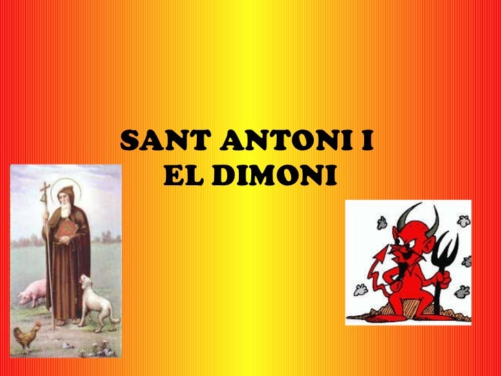 SANT ANTONI I  EL DIMONI 