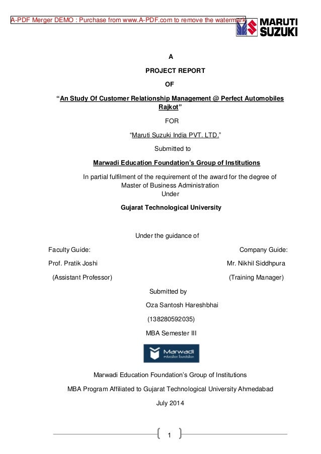 Literature review of customer satisfaction in maruti suzuki