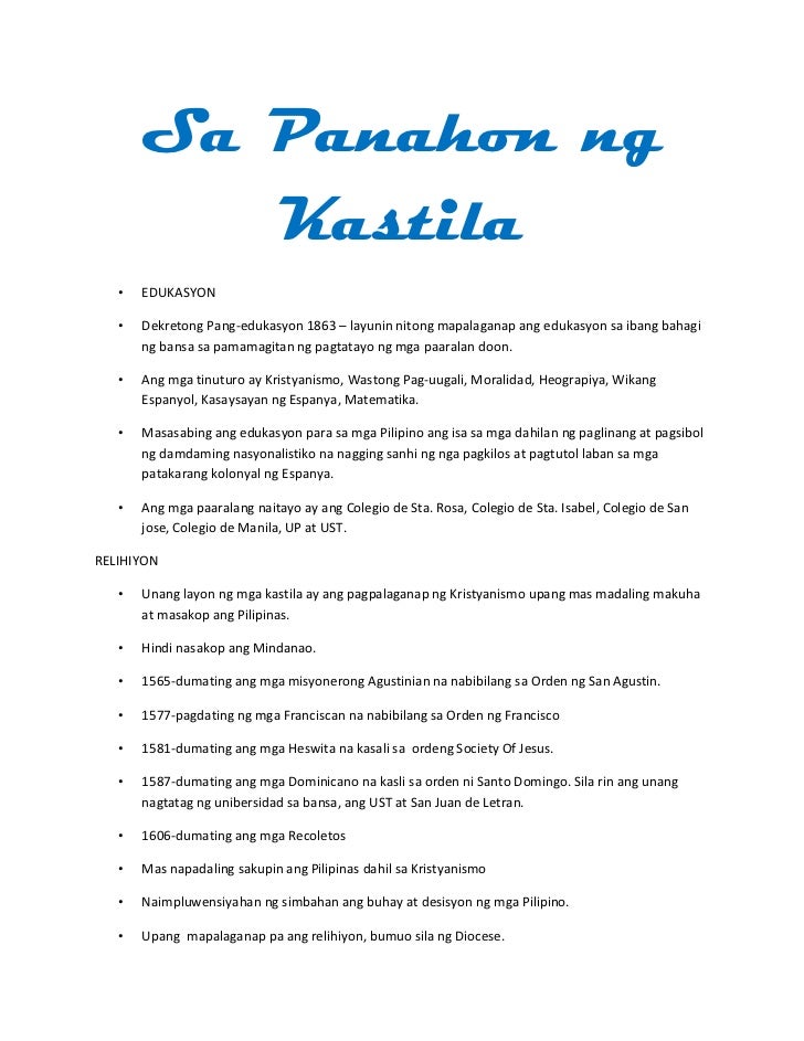 Edukasyon Sa Pilipinas Sa Panahon Ng Mga Pdf - Mobile Legends