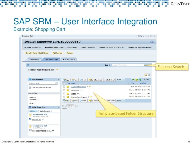 SAP Extended ECM by OpenText 10.0 Support Package (SP) 1 What's New?