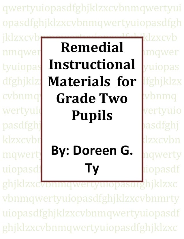 Instructional Materials For Grade Two Pupils