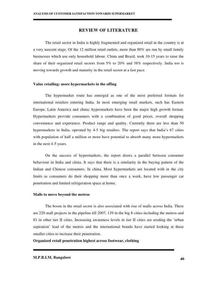 Review of literature on customer satisfaction towards airtel