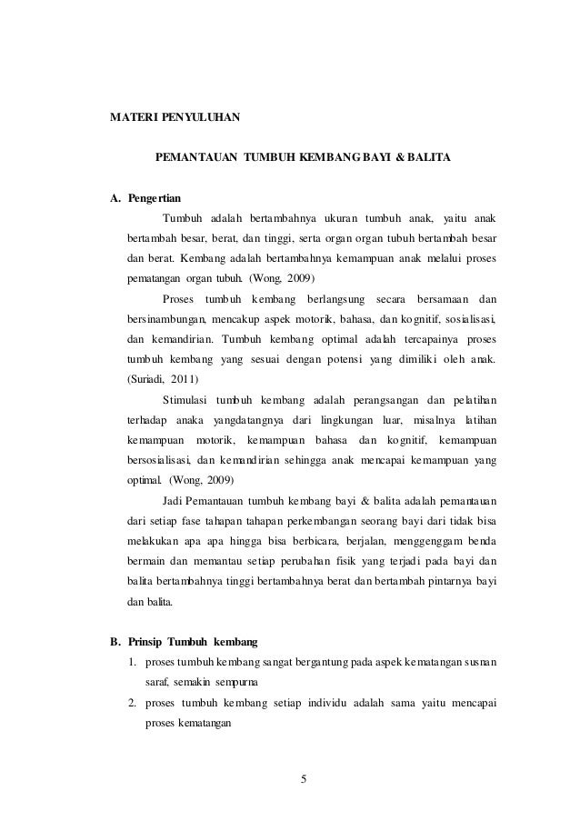 Ulasan Ciri-ciri Tumbuh Kembang Bayi Dan Balita