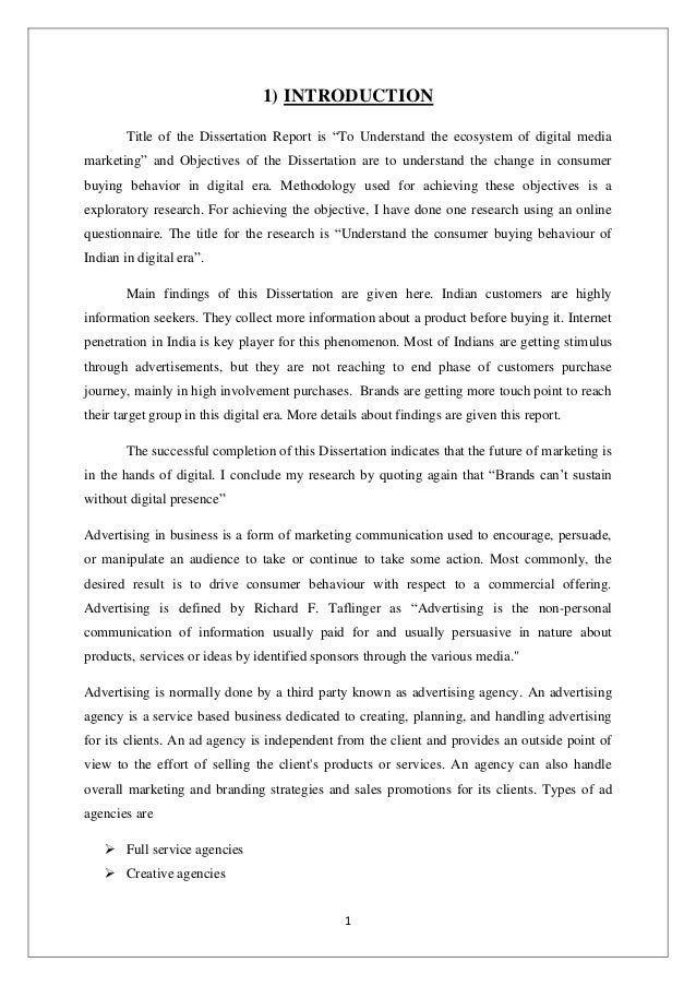 Digital dissertation australia