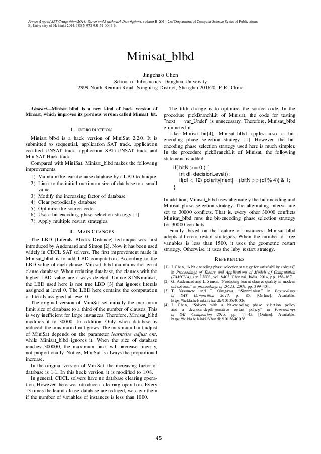 minisat manual