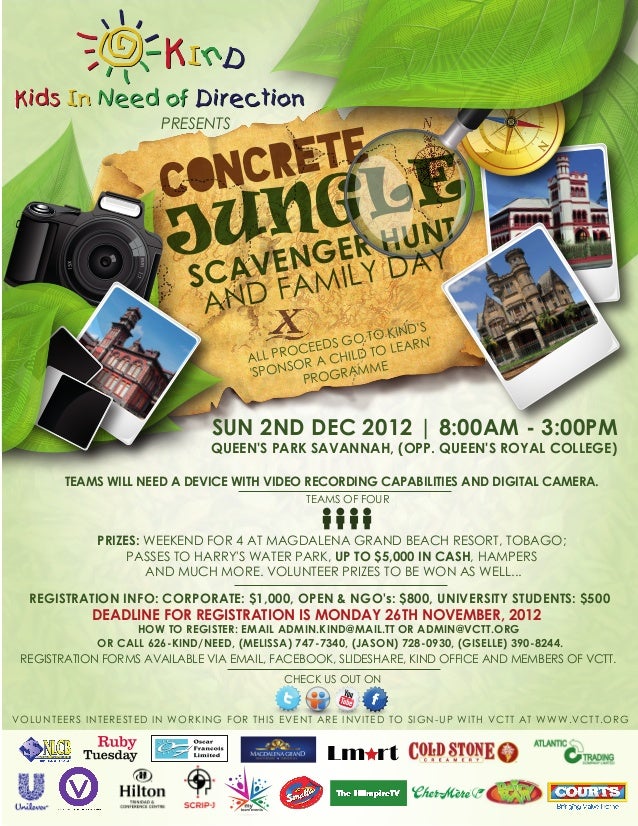 scavenger hunt flyers