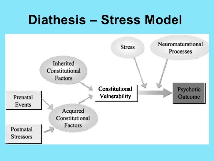 Cognitive stress diathesis model picture