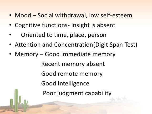 Case study schizophrenia randy