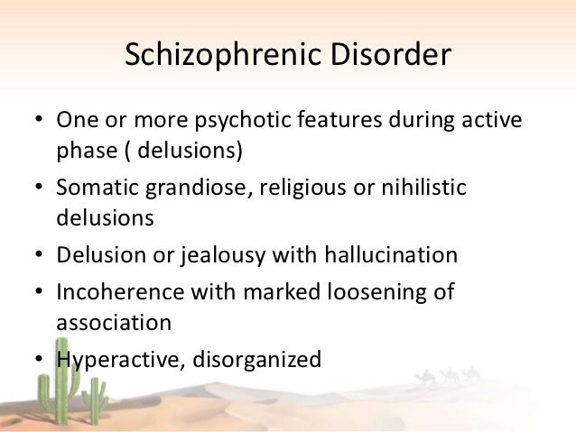 Disorganized schizophrenia case studies