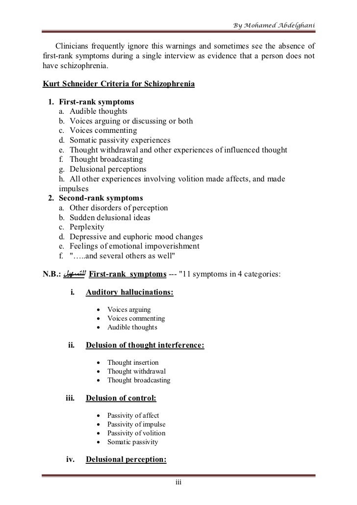 Apa Research Paper On Schizophrenia