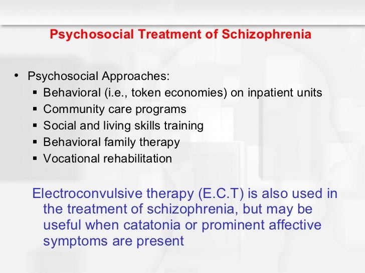 psychosocial rehabilitation for schizophrenia essay Psychosocial rehabilitation for schizophrenia psychosocial rehabilitation is a learning based approach using a token economy and social skill training to help patients with schizophrenia develop adaptive behaviors (nevid, rathus, & green, 2003. psychosocial rehabilitation for schizophrenia essay Psychosocial rehabilitation for schizophrenia psychosocial rehabilitation is a learning based approach using a token economy and social skill training to help patients with schizophrenia develop adaptive behaviors (nevid, rathus, & green, 2003.