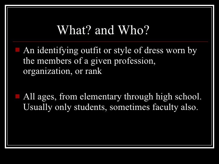 Uniforms In School Essay