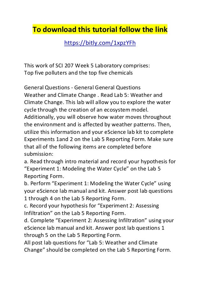 sci 207 week 4 laboratory questions sci 207 week 4 laboratory questions