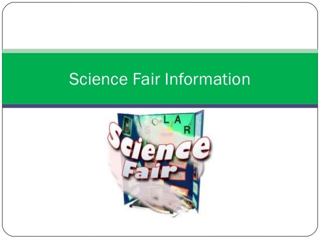 science fair projects ppt