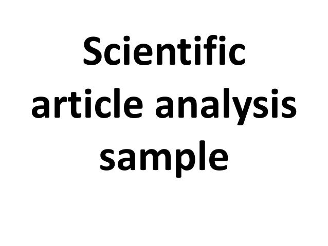 Analysis Scientific 105