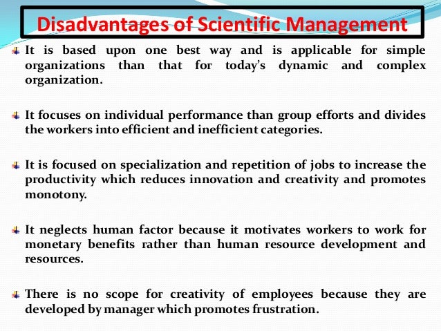 an analysis of the basic principles of scientific management principles of work organizations Taylor’s “scientific management principles”: taylor’s work titled “the principles of scientific performance/job analysis, work study and work design in. an analysis of the basic principles of scientific management principles of work organizations Taylor’s “scientific management principles”: taylor’s work titled “the principles of scientific performance/job analysis, work study and work design in.