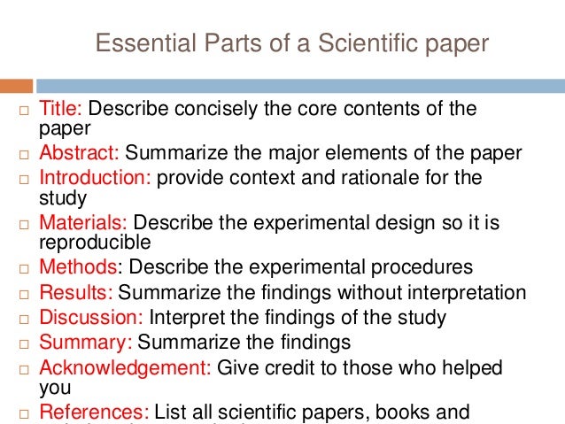 Scientific essay