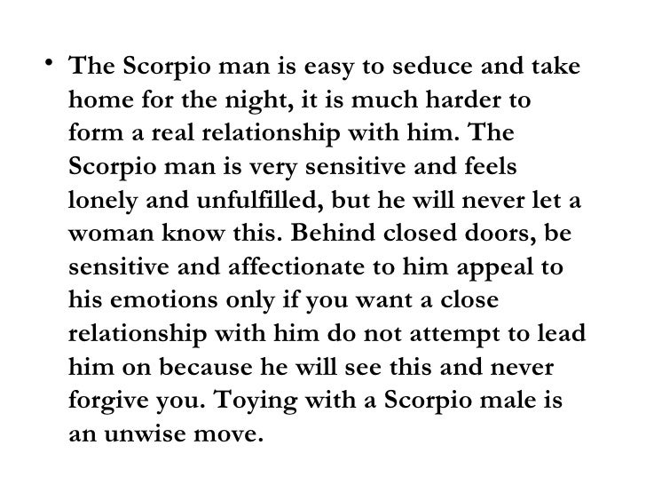 Scorpio Man In Bed 89