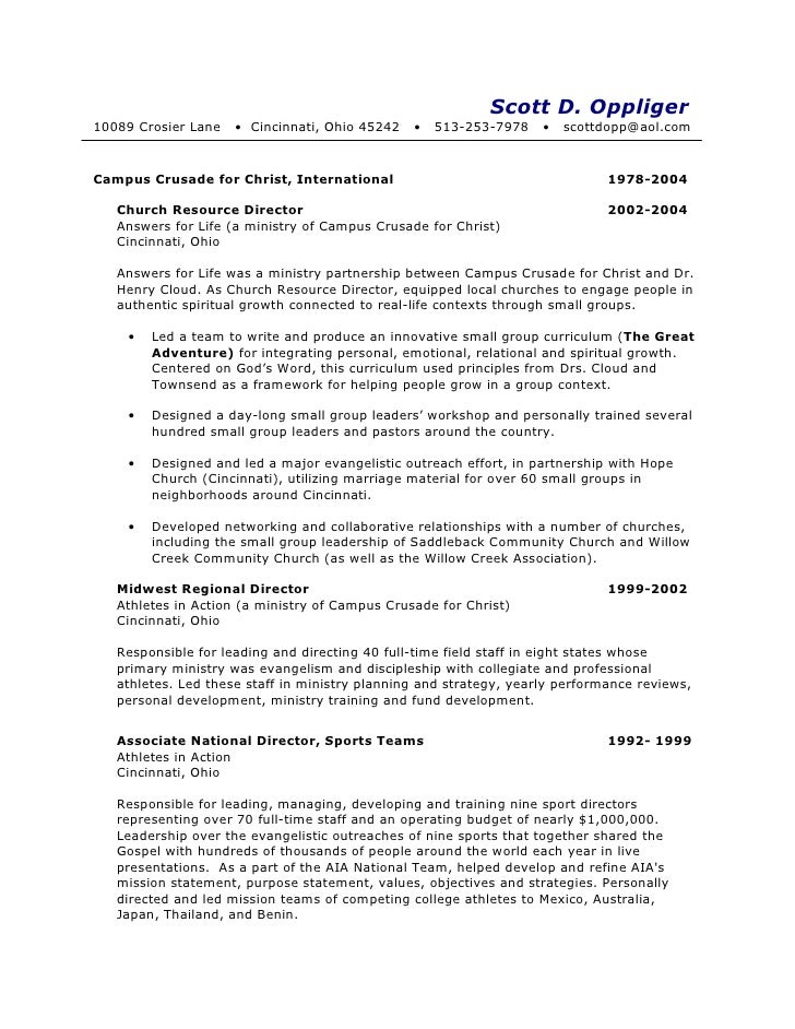 ministry resumes example resume and cover letter