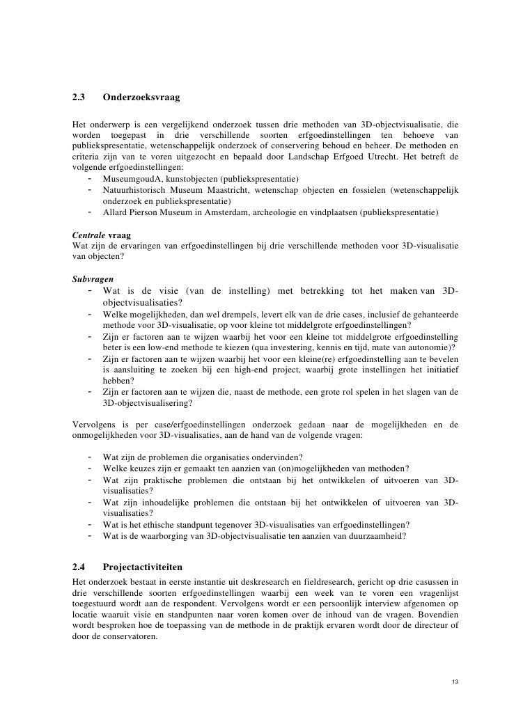 Deskresearch Voorbeeld Deskresearch Voorbeeld