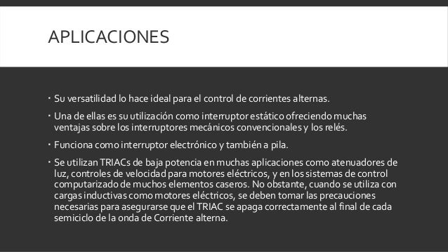 Resultado de imagen para aplicaciones del DIAC