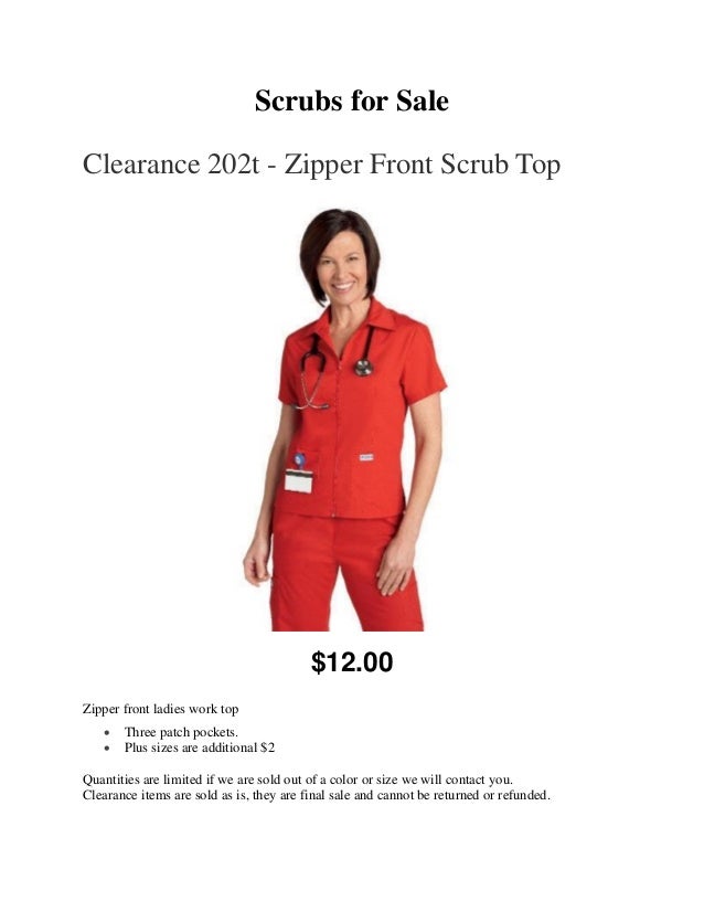 Scrubs for sale