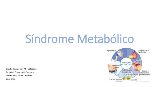 Sindrome metabolico o Sindrome X Sindrome metabolico o Sindrome X