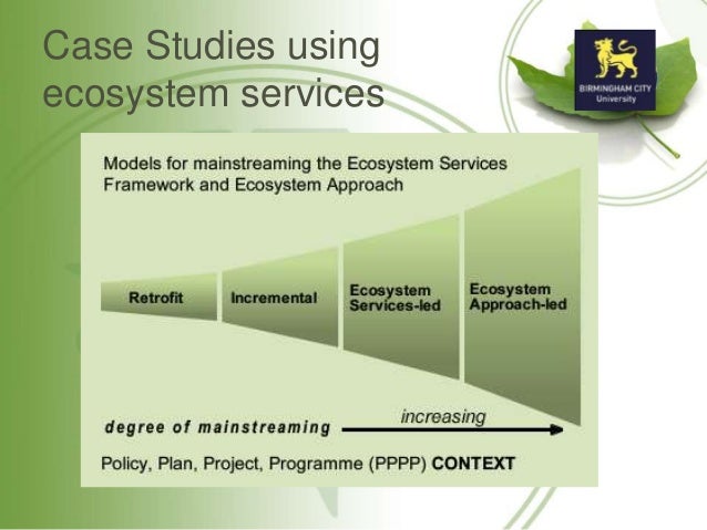Recent case studies on ecosystem
