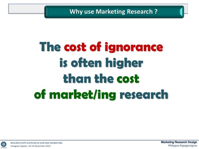 What is marketing research design