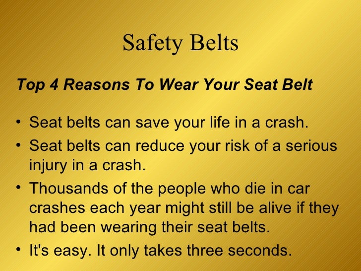 Seatbelt Safety Overlooked
