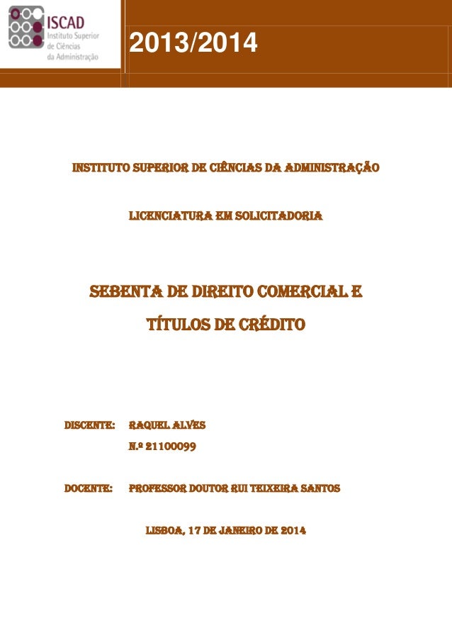 Direito comercial ii apontamentos