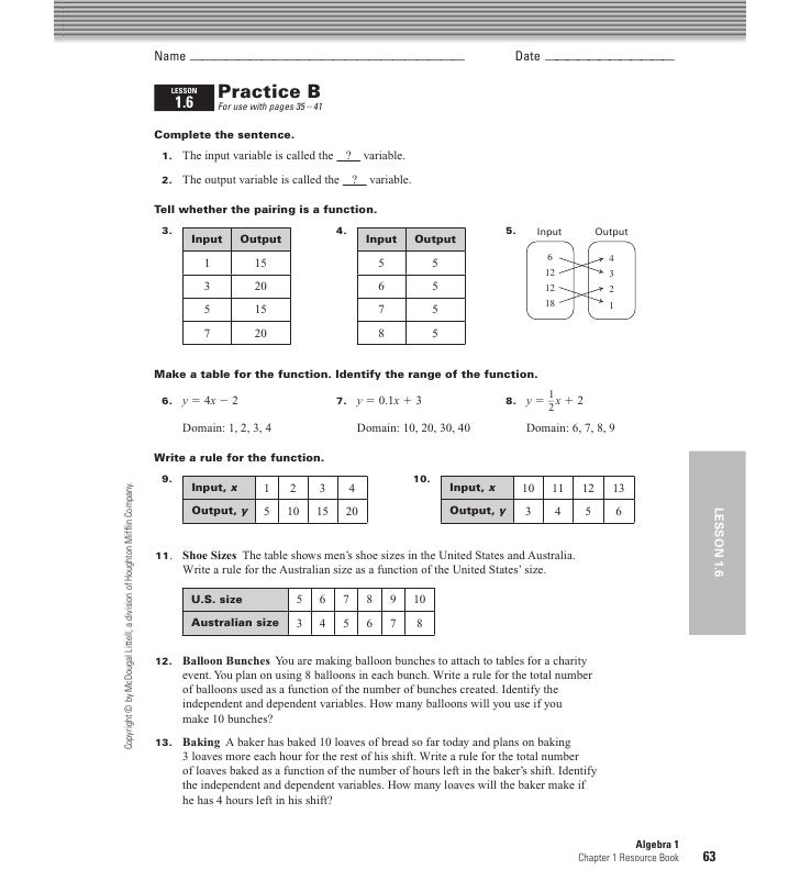 Holt mcdougal mathematics: homework and practice workbook 