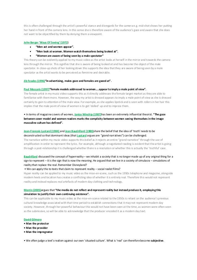Dissertation on women in the media