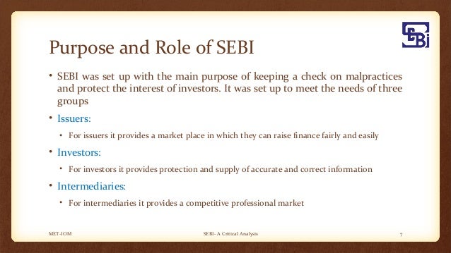 role of sebi in regulating indian stock market