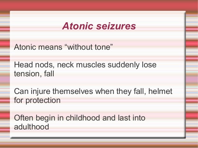 Atonic Seizures In Adults 65